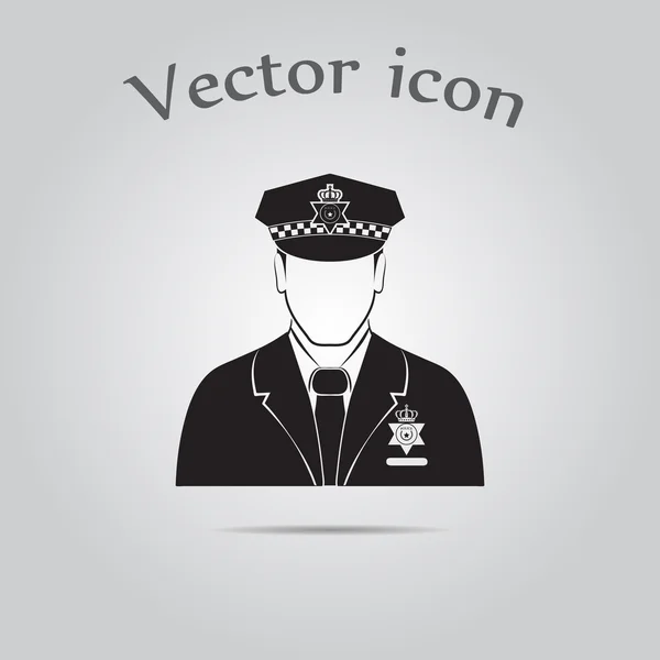 Icona del poliziotto inglese Vector — Vettoriale Stock