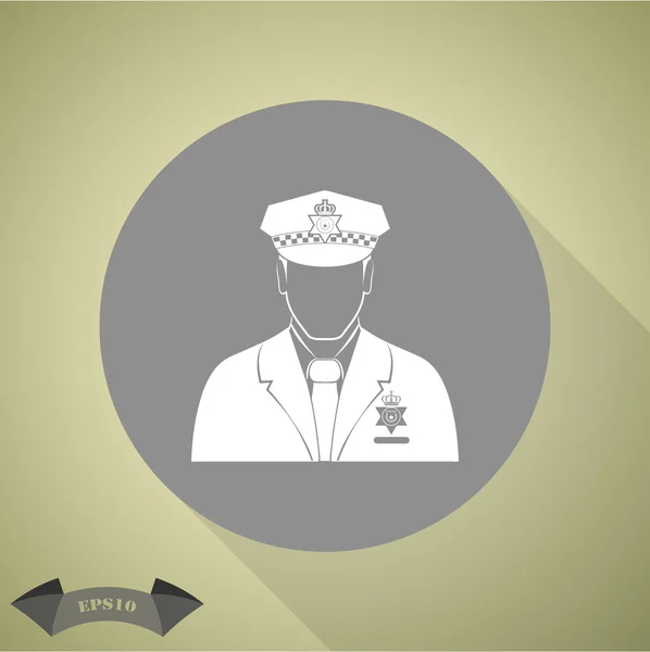 Policía de Inglaterra Vector icono — Archivo Imágenes Vectoriales