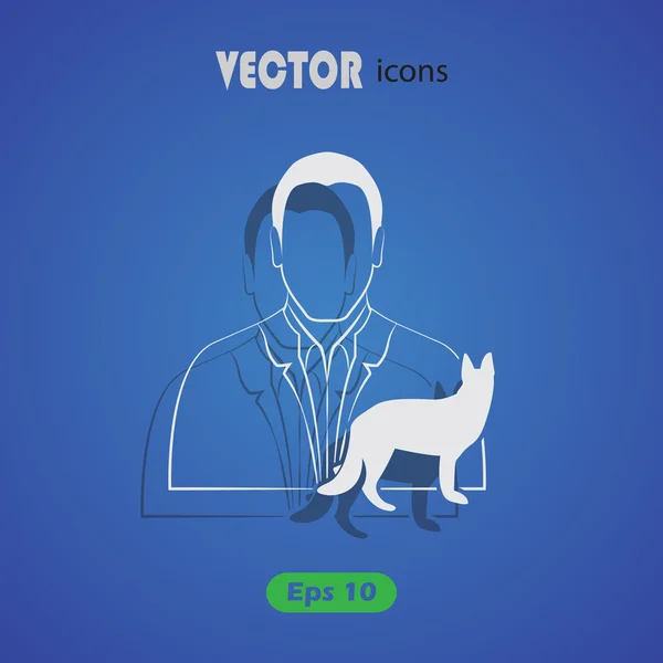 Vektor-Symbole für Tierärzte — Stockvektor