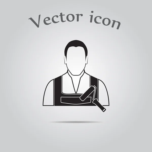 Casa icono pintor — Vector de stock