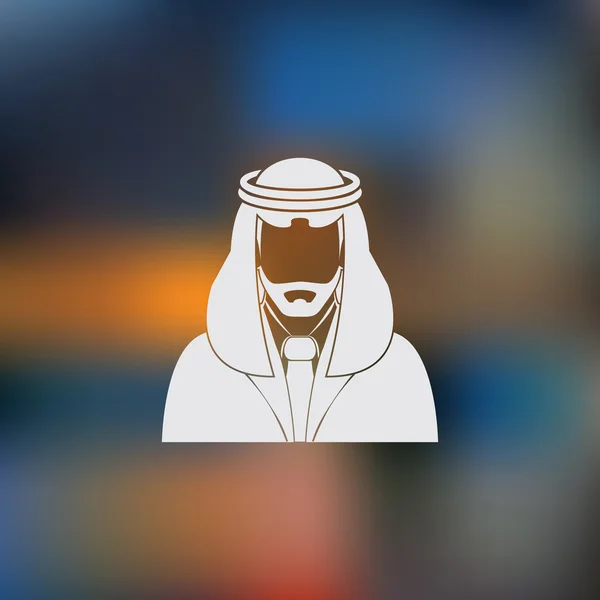Arabic man avatar Icon — Stock Vector