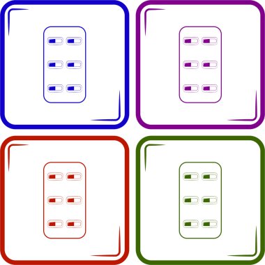 tıbbi kapsüller simgesi