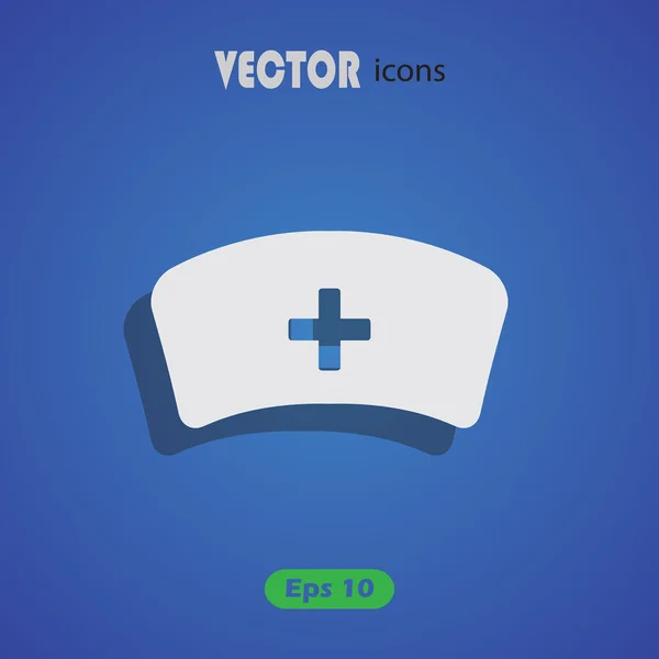 Icône chapeau médical — Image vectorielle