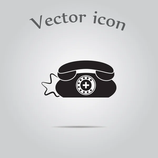 Klinik Telefon Vektor-Symbol. — Stockvektor