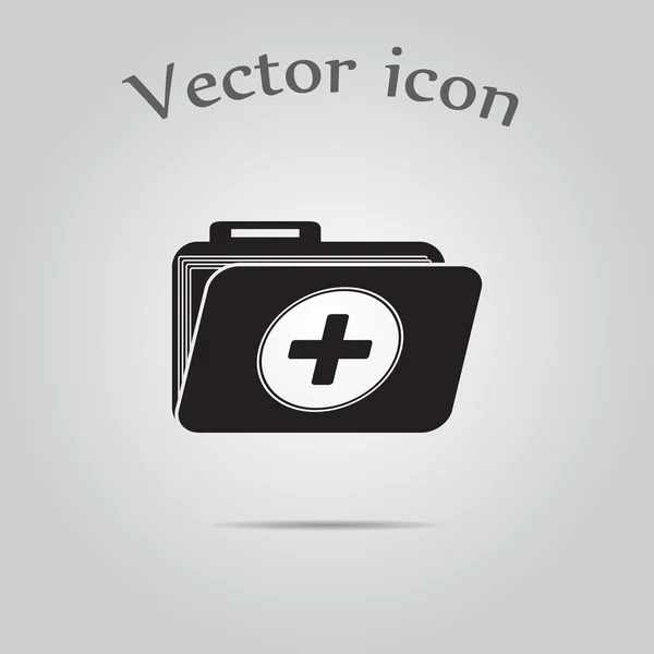 Икона медицинской папки — стоковый вектор