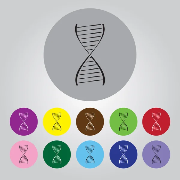 Dna ikony wektorowe — Wektor stockowy