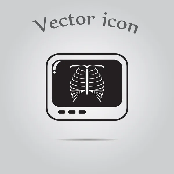 Röntgenbild der Brust — Stockvektor