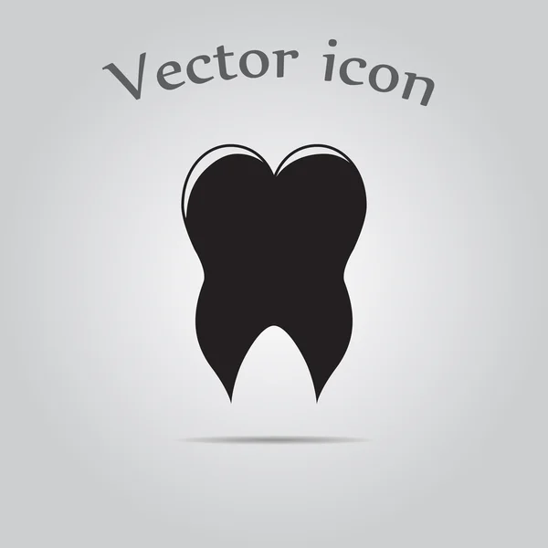 Vettore icona dente . — Vettoriale Stock