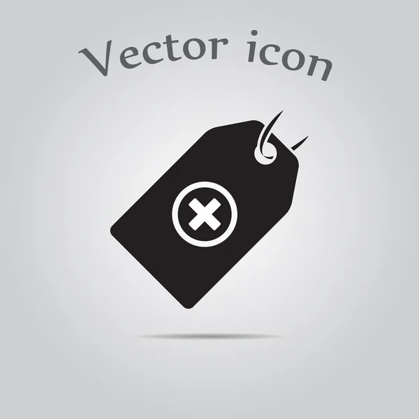 Tag medical icon — Stock Vector