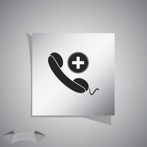 Clinic Phone vector icon. — Stock Vector