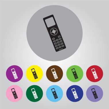 Telefon basit vektör simgesi