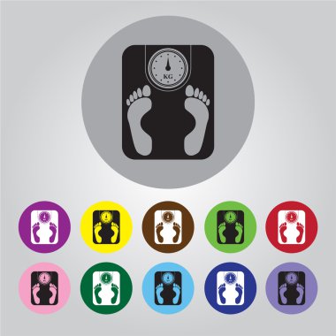 Tartı makine simgesi