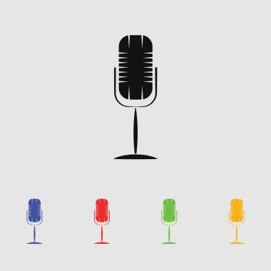 Mikrofon vektör simgesi 