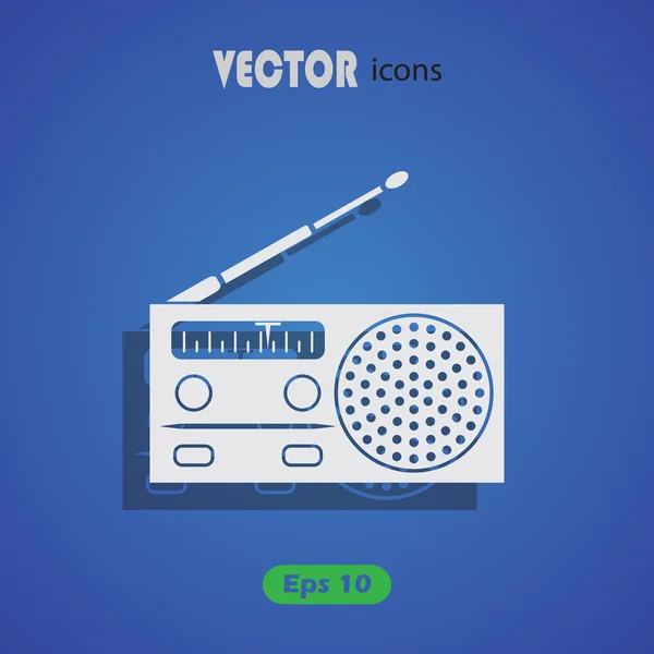 Icono de vector de radio — Vector de stock