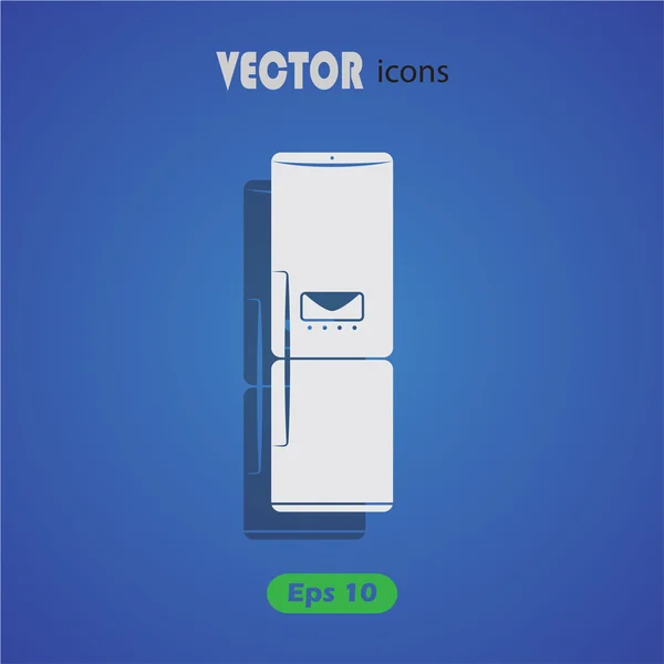 Icono vector refrigerador — Vector de stock