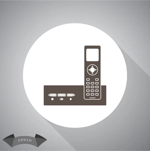 Telefon prosty wektor ikona — Wektor stockowy