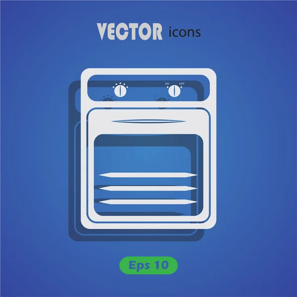 Horno Vector Icono — Archivo Imágenes Vectoriales