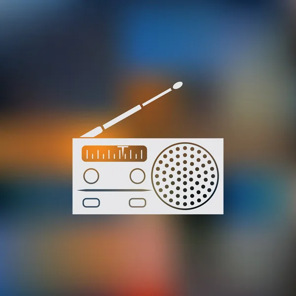 Radyo vektör simgesi