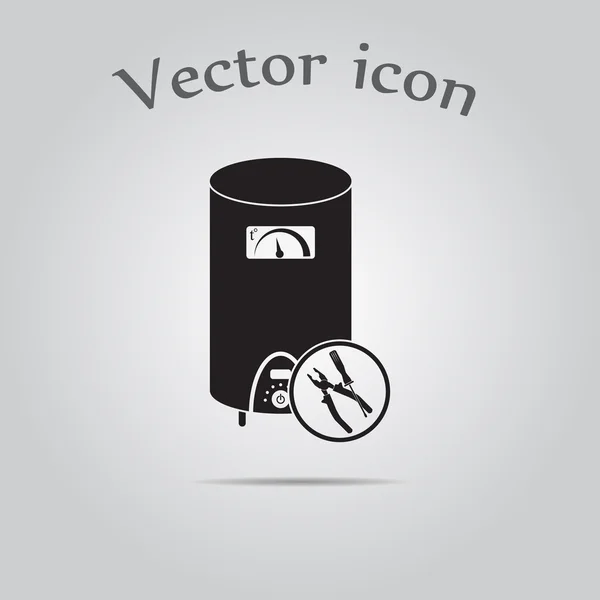 Reparar icono de vector de caldera — Vector de stock