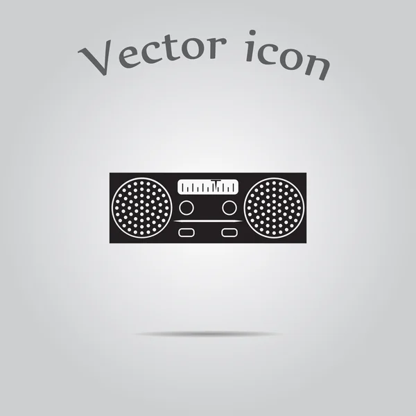 Altes Radio-Vektor-Symbol — Stockvektor