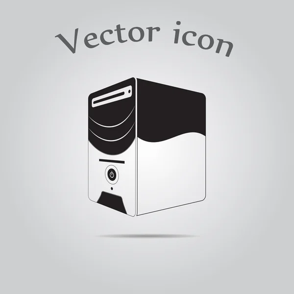 Icon computer system einheit. — Stockvektor