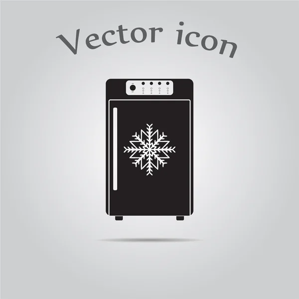 Congelador icono vector — Vector de stock