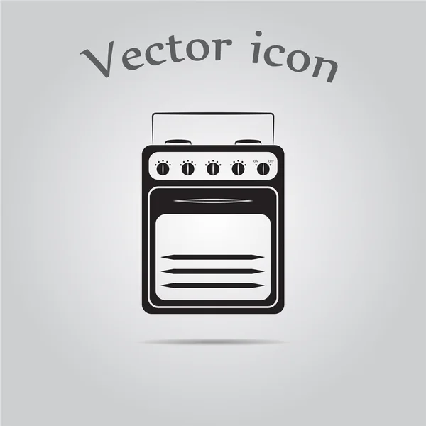 Estufa de gas icono vector — Vector de stock