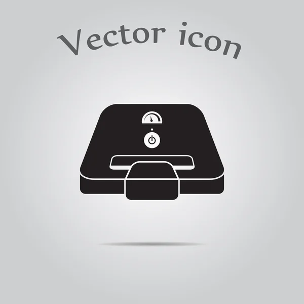 Sandwich maker icône plate — Image vectorielle