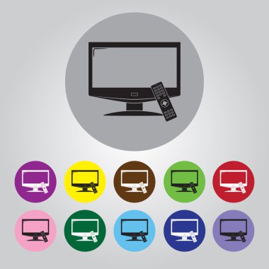 televizyon vektör simgesi