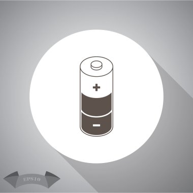 Pil basit vektör simgesi