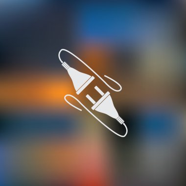 elektrik dolgu vektörü simgesi