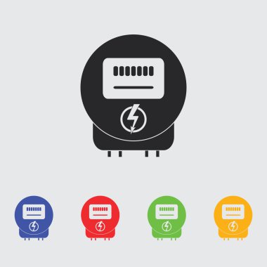 Elektrik güç sayaç simgesi