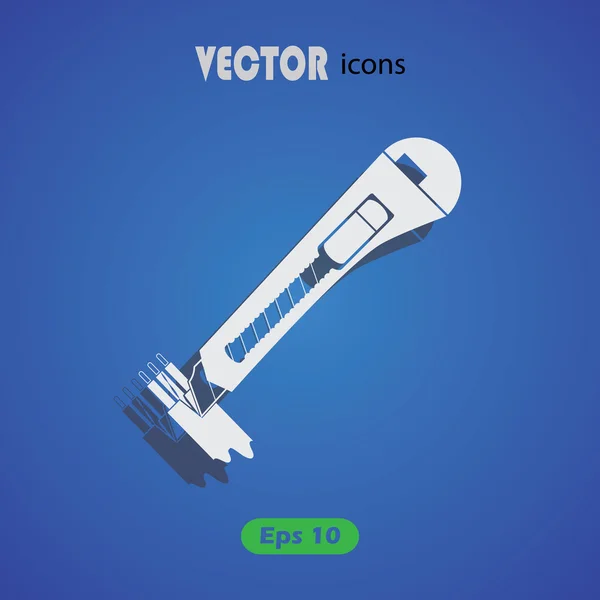 Cuchillo corte icono de cable — Vector de stock