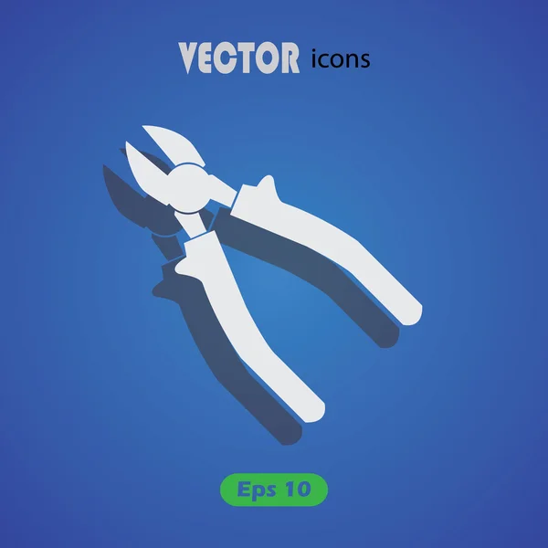 Alicates - icono de vector — Vector de stock