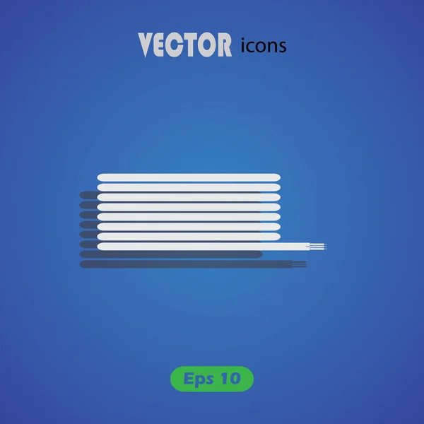 Coil cable vector icon — Stock Vector
