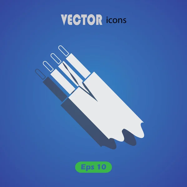 Icono de vector de cable eléctrico — Vector de stock