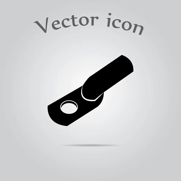 Cabo de cobre lug vetor ícone — Vetor de Stock