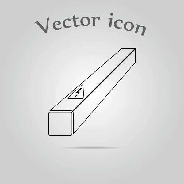 Icono de vector de caja eléctrica — Vector de stock