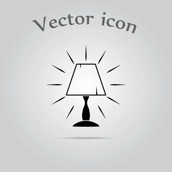 Lámpara de mesa Icono Vector . — Vector de stock