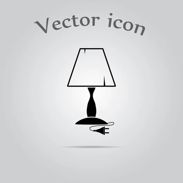 Lampe de table Icon Vector . — Image vectorielle