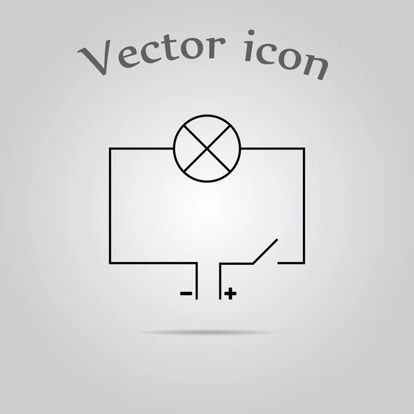 Circuit Icône vectorielle simple — Image vectorielle