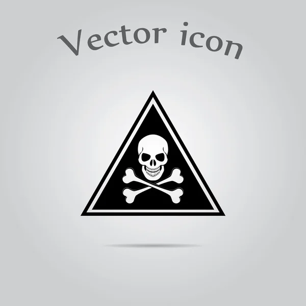 Danger high voltage vector icon — Stock Vector