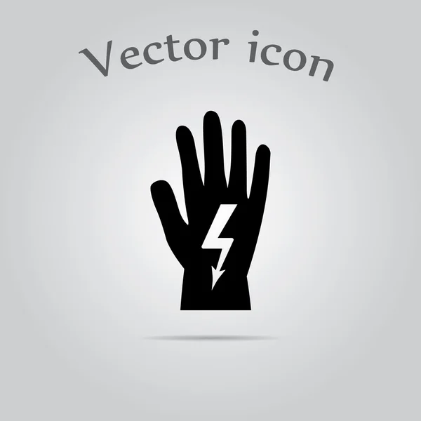 Electrical gloves vector icon — Stock Vector
