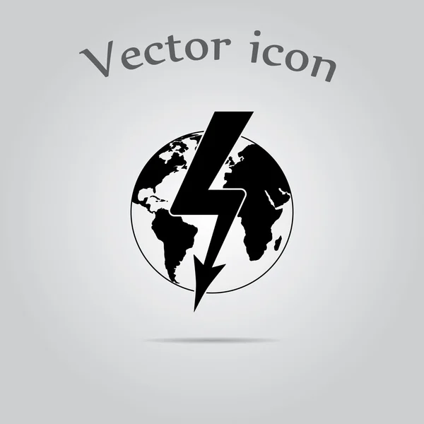 Global Shock vector icono . — Vector de stock