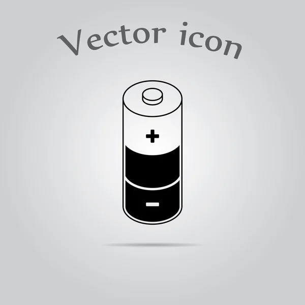 Batería simple vector icono — Vector de stock