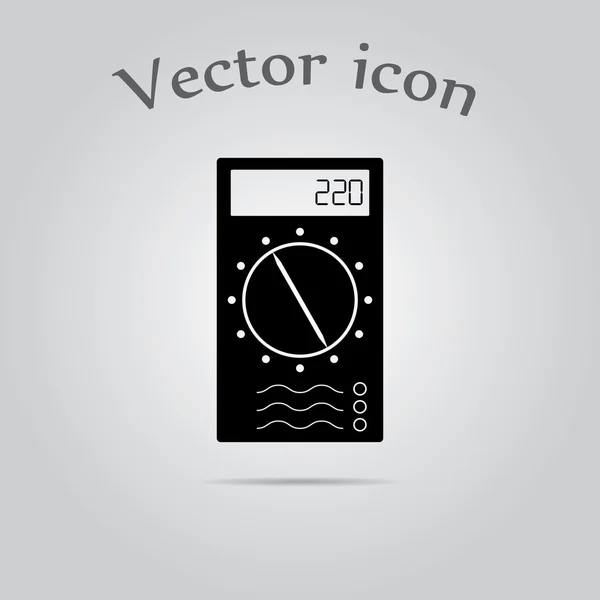 Multímetro Simple Vector Icono . — Vector de stock