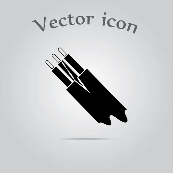 Electric cable vector icon — Stock Vector