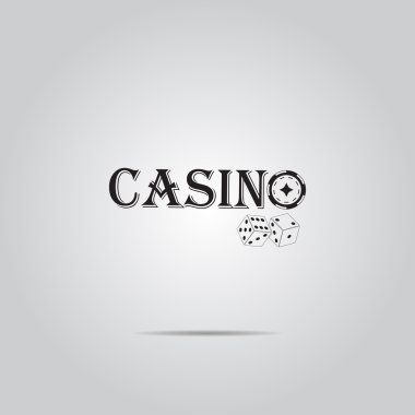 Casino işareti. Vektör simgesi