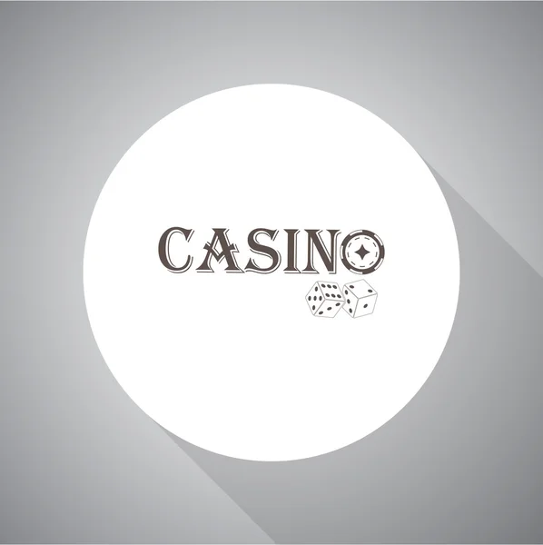 Signo del casino. Icono del vector — Archivo Imágenes Vectoriales