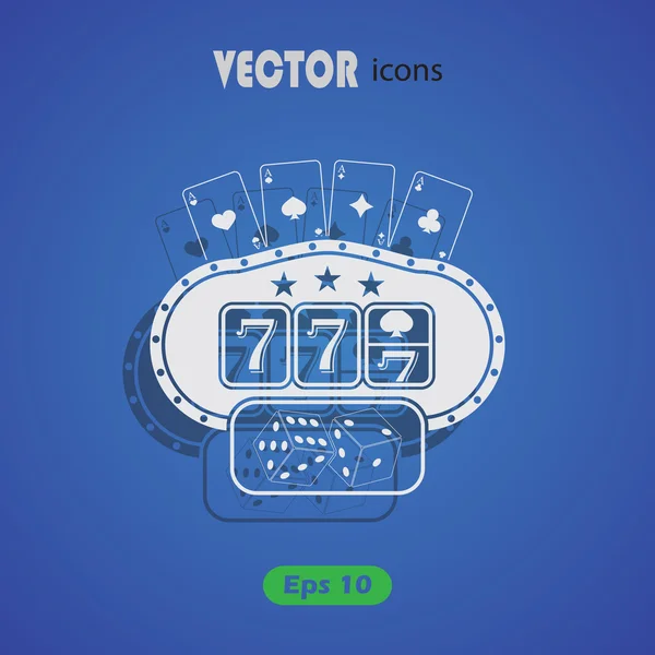 Spielautomaten-Vektor-Symbol — Stockvektor